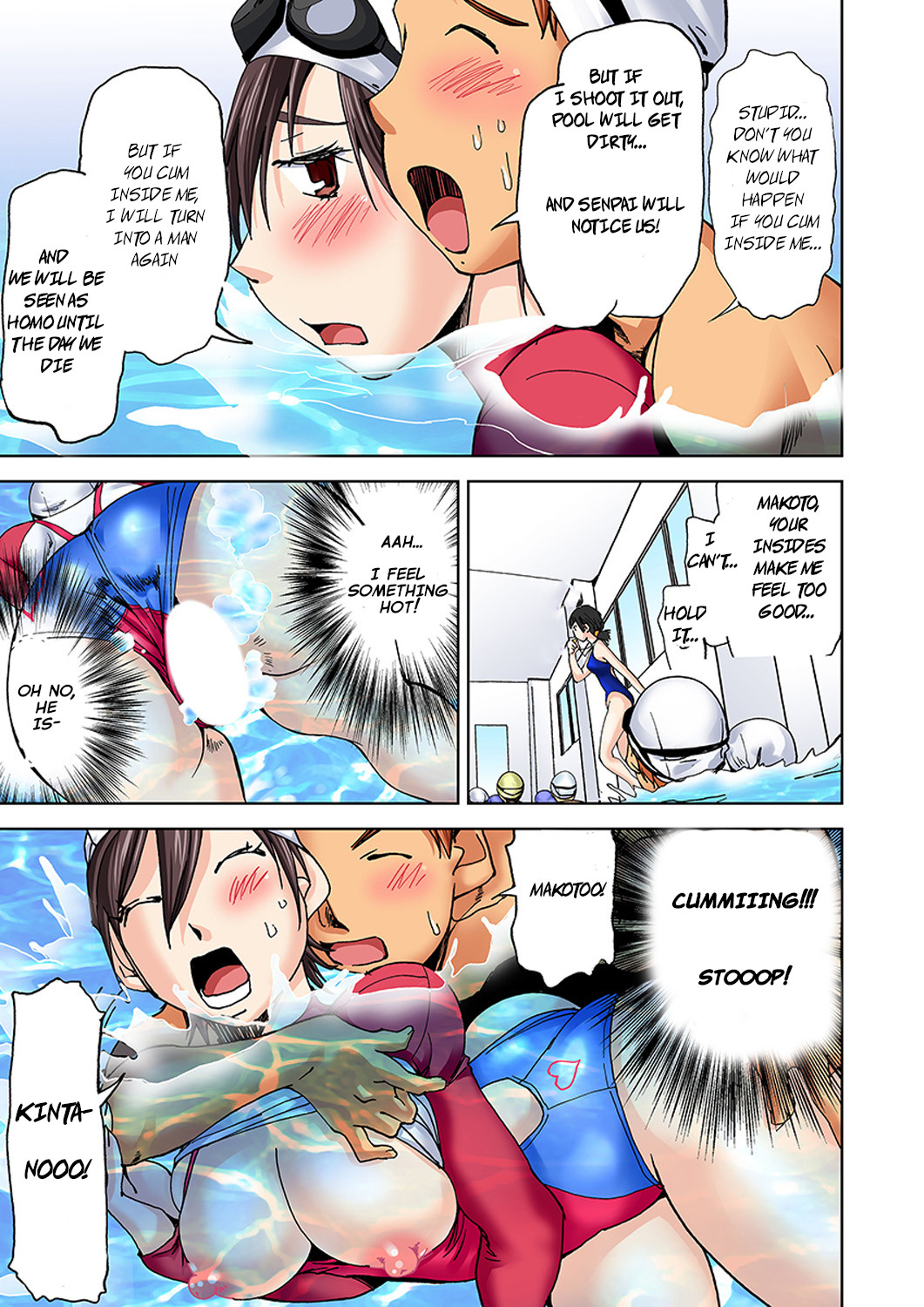 Hentai Manga Comic-Nyotaika Swim Club - I Turn Into A Girl When I Cum!-Chapter 2-35